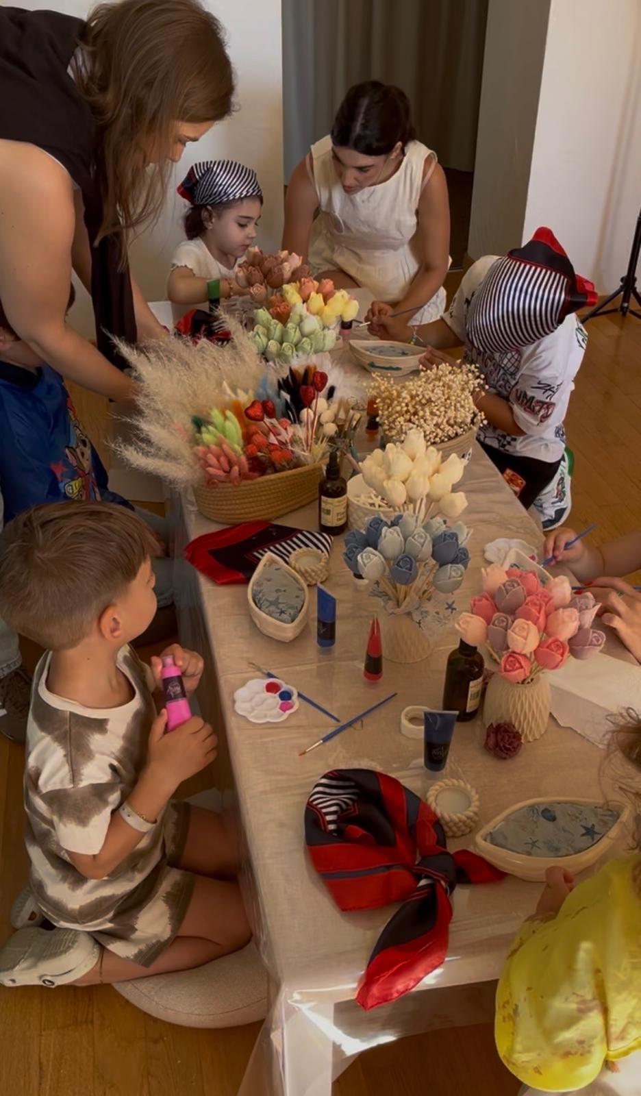 Parent-child creative workshop at Le Cocon Alpin, Crans-Montana